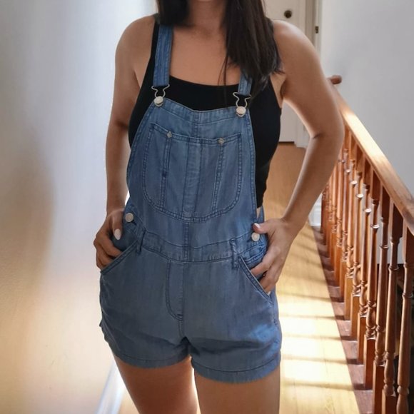 TNA Blue Denim Overalls (XS) - Picture 1 of 6